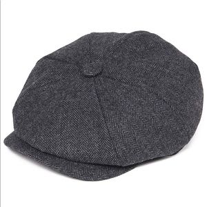 BOTVELA Men’s 8 piece Newsboy flat cap black